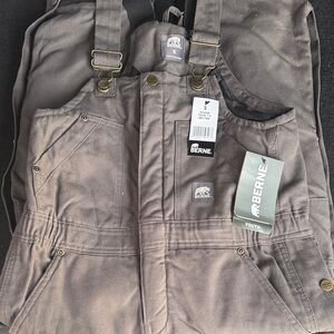 Berne Youth Brown Bib Overalls - Durable Kids Workwear